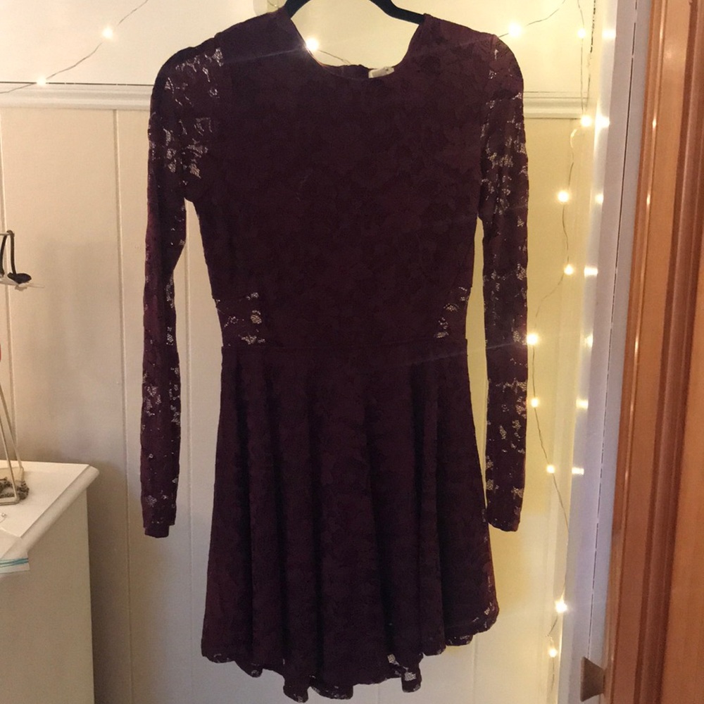 Maroon occasion dress